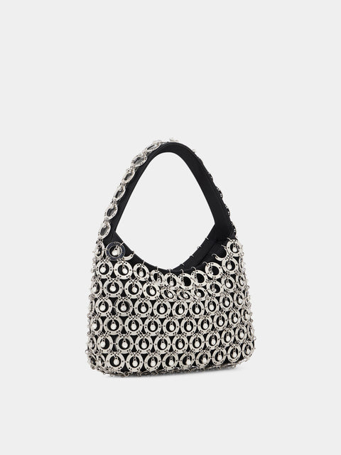 Hobo bag with crystals