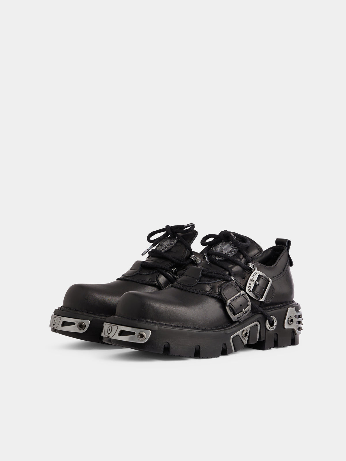 RABANNE x NEW ROCK BLACK SHOES - Image 2
