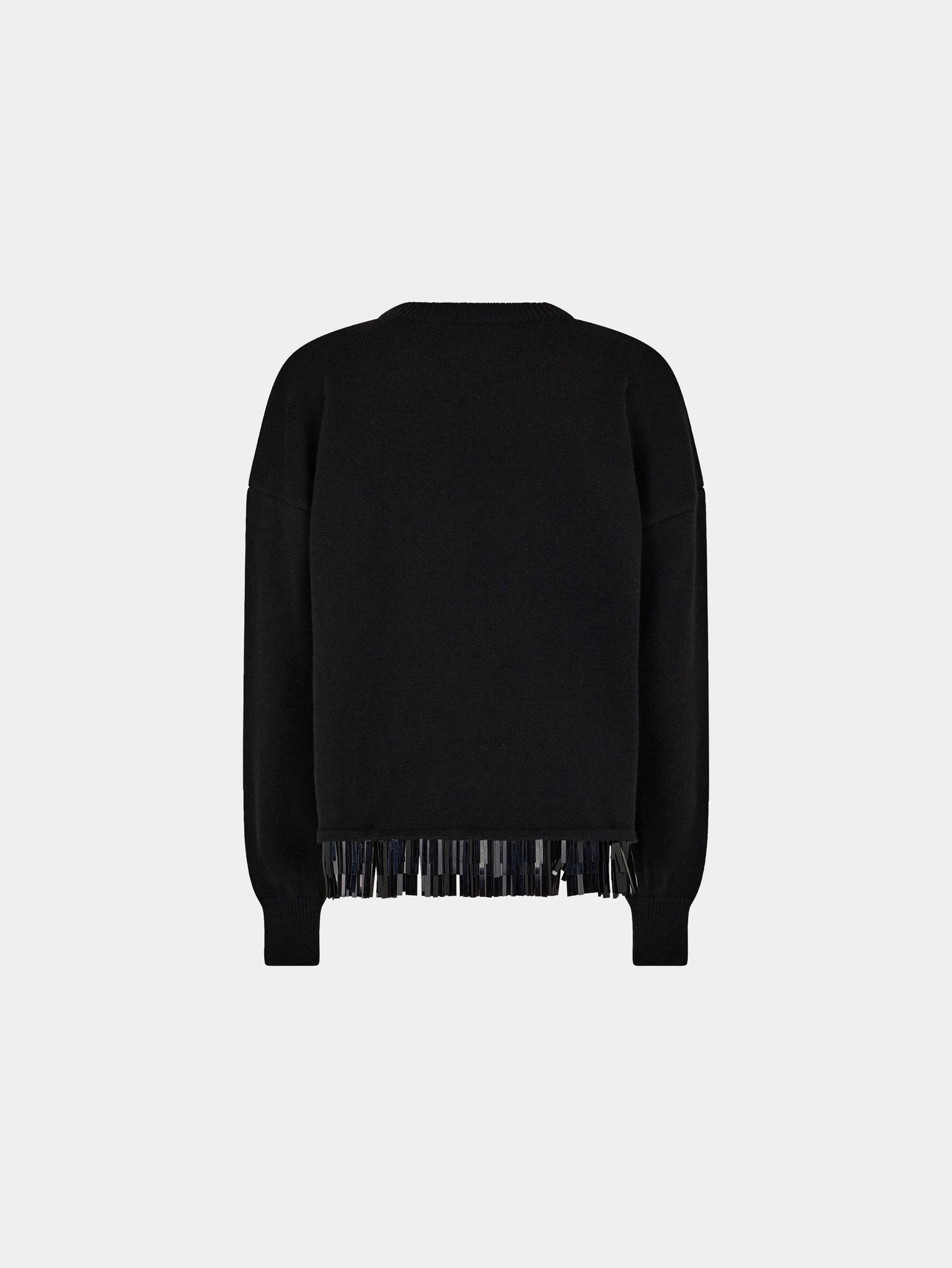 Black wool and cashmere sweater | Rabanne