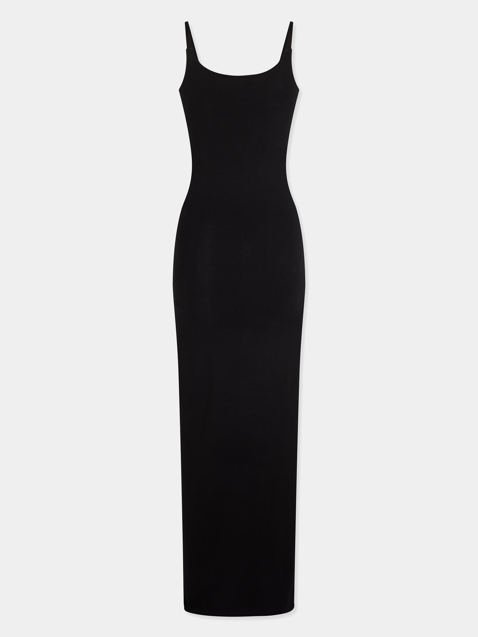 Black drapé pression sleeveless dress - Image 2