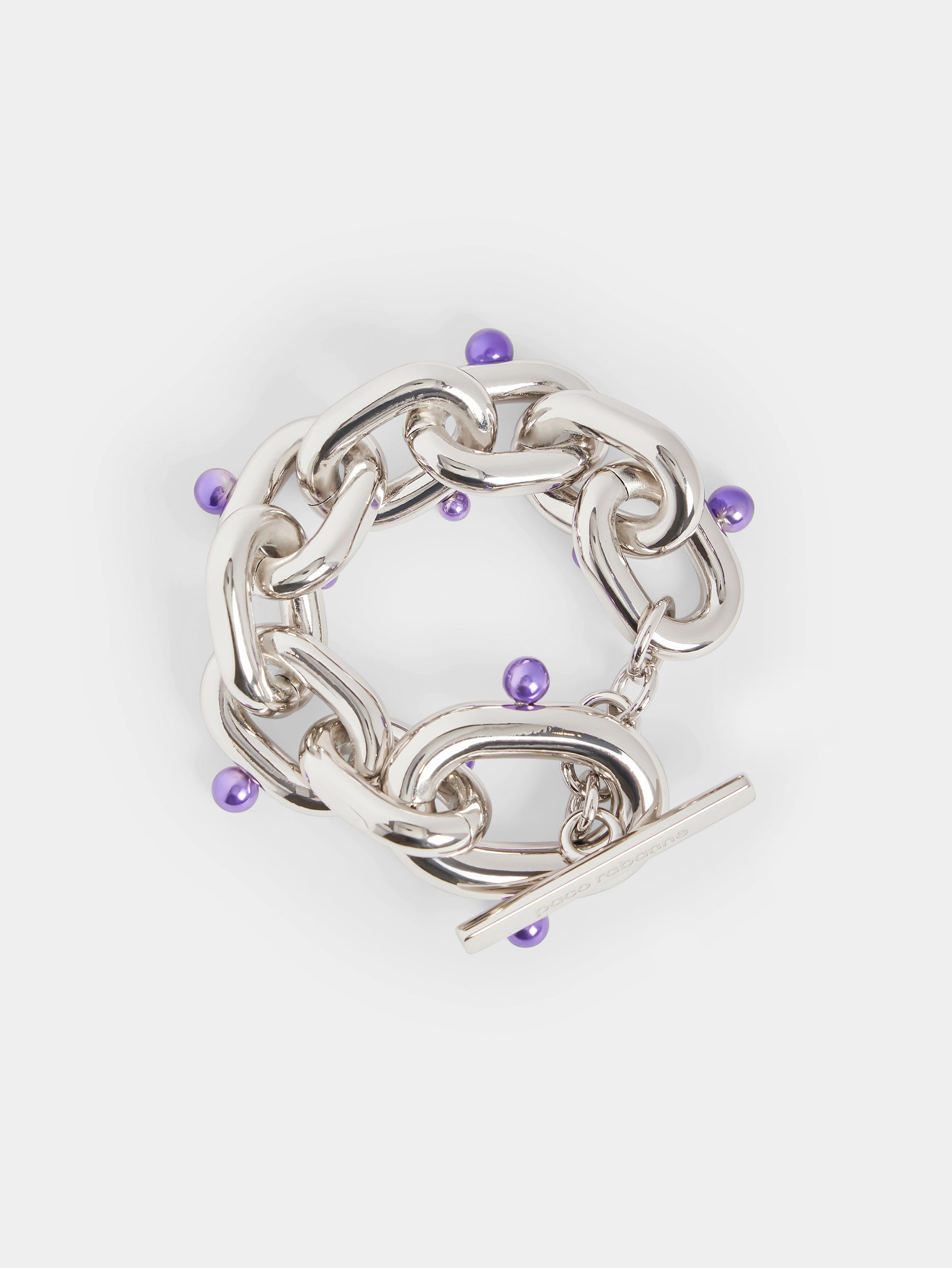 Bracelet en argent XL Link avec perles