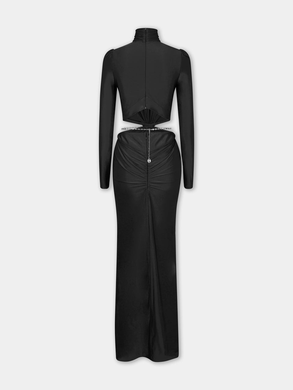 Long Backless Black Dress | Rabanne