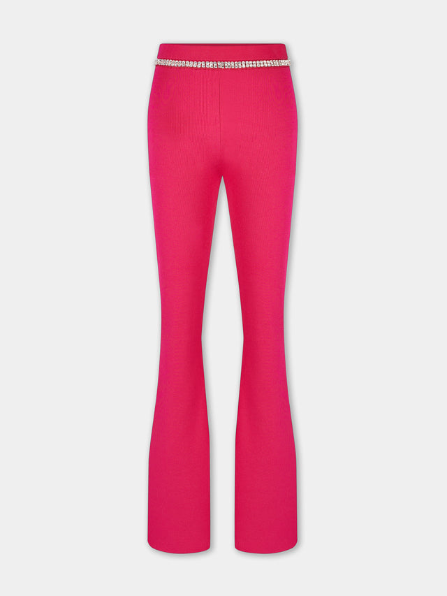 Pink Knit Trousers