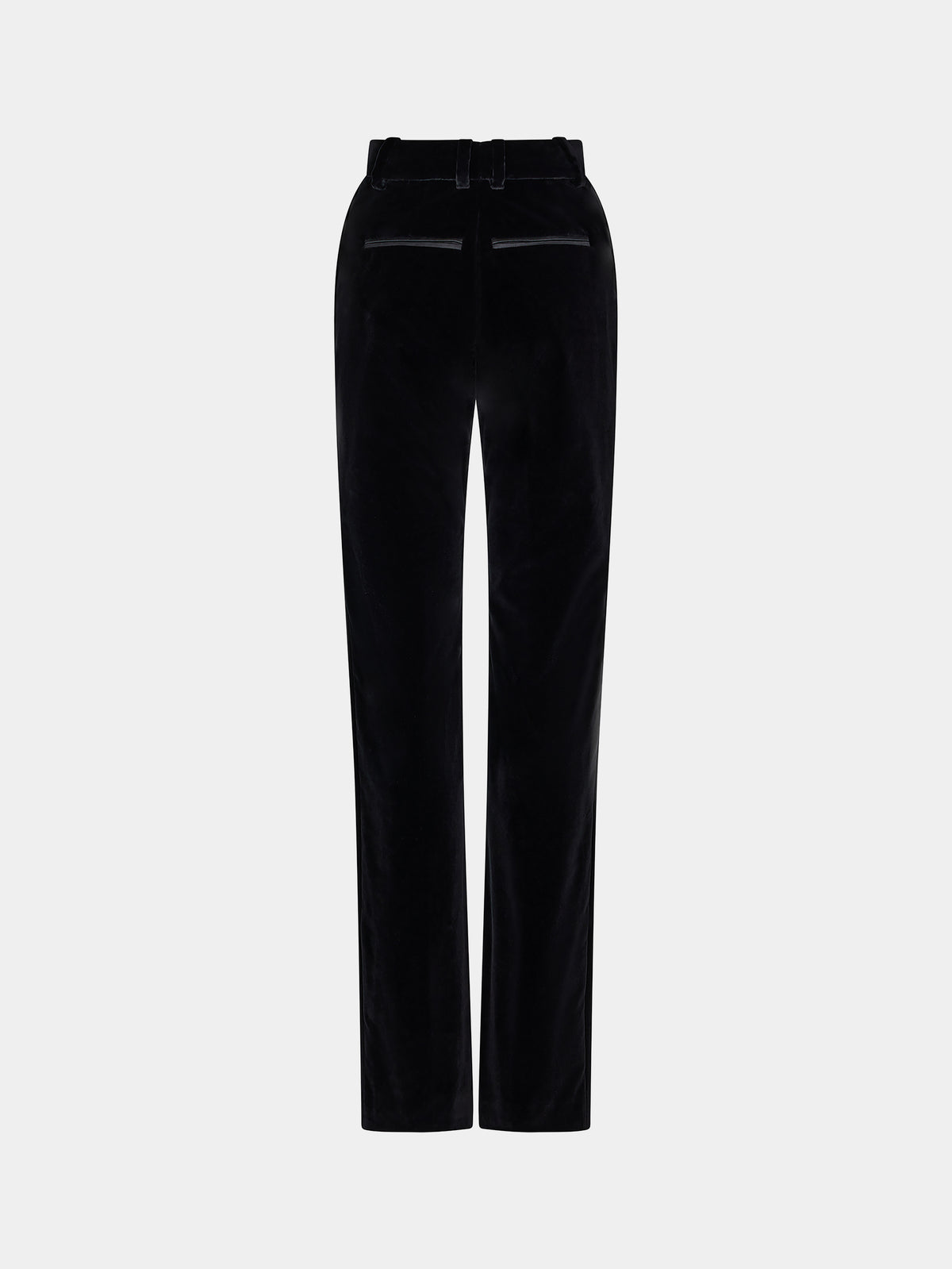 Velvet pants with crystal detail
