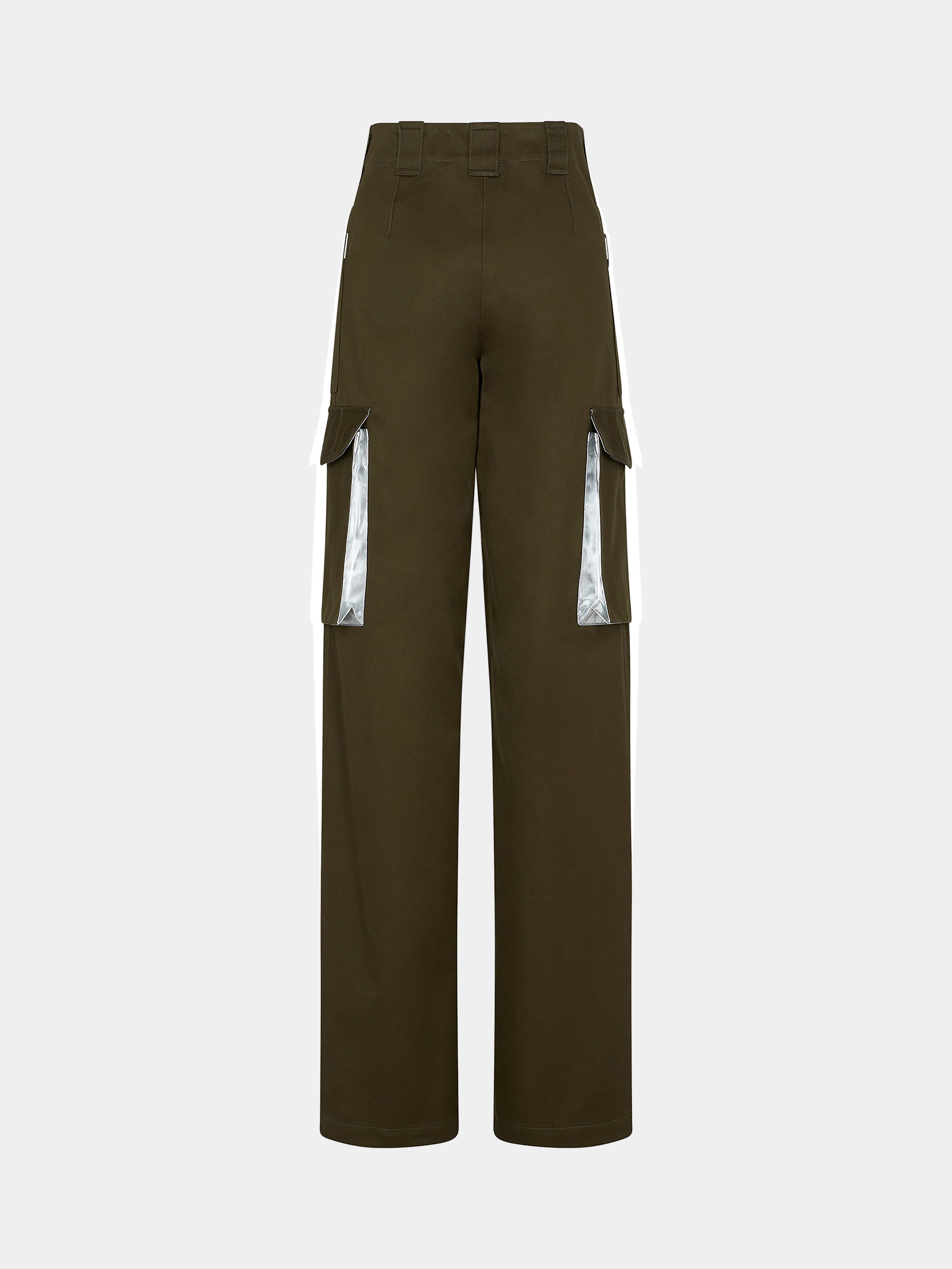 Cargo pants with metallic details | Rabanne