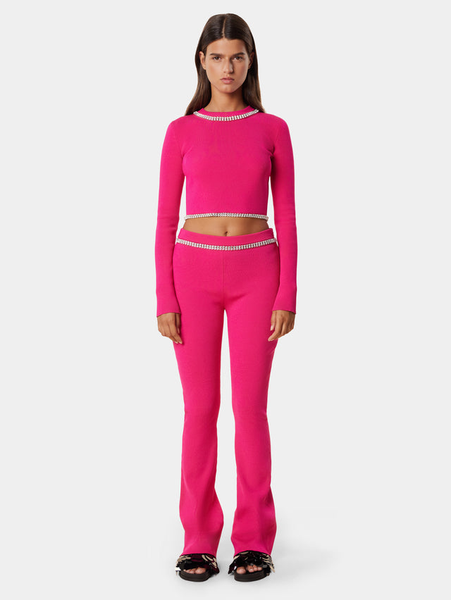 Pink Knit Trousers