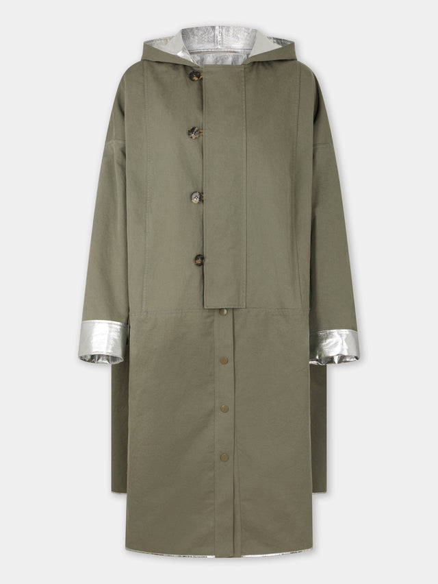 REVERSIBLE PARKA IN COTTON