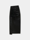 Midi-skirt in lambskin