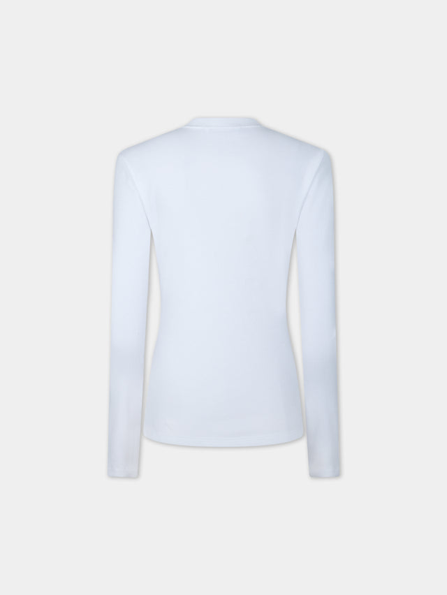 HENLEY TOP IN COTTON JERSEY