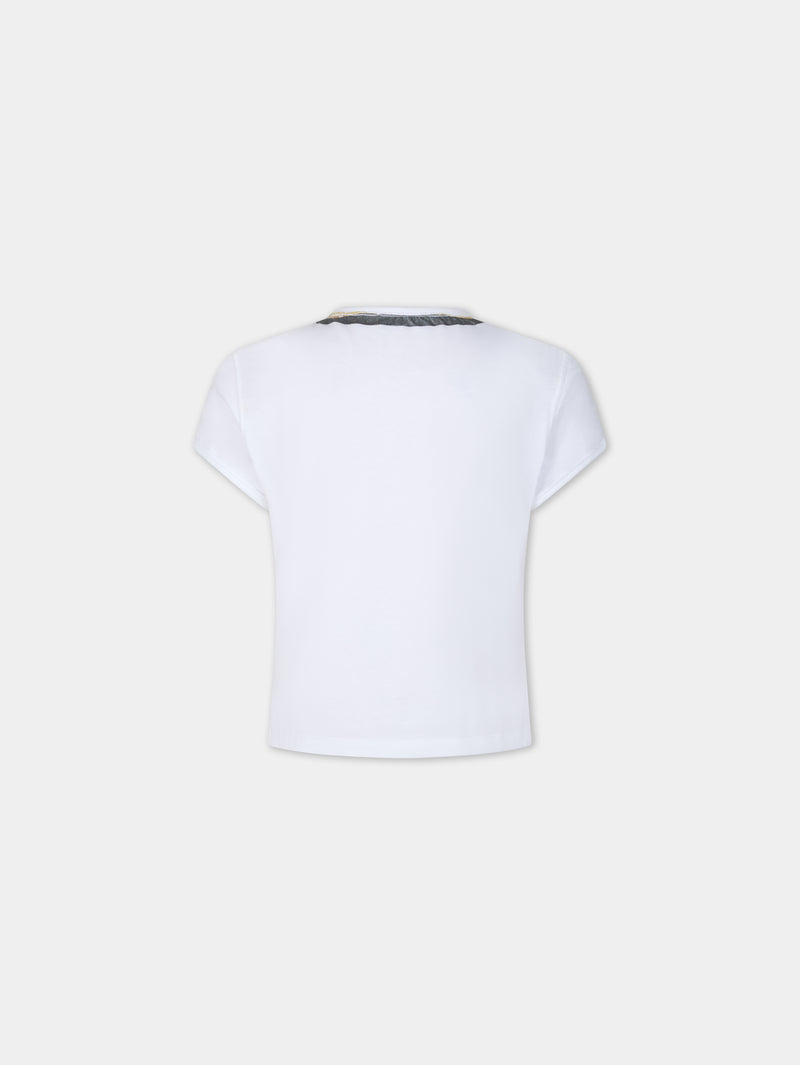 TEE-SHIRT CROPPED EN COTON IMPRIMé