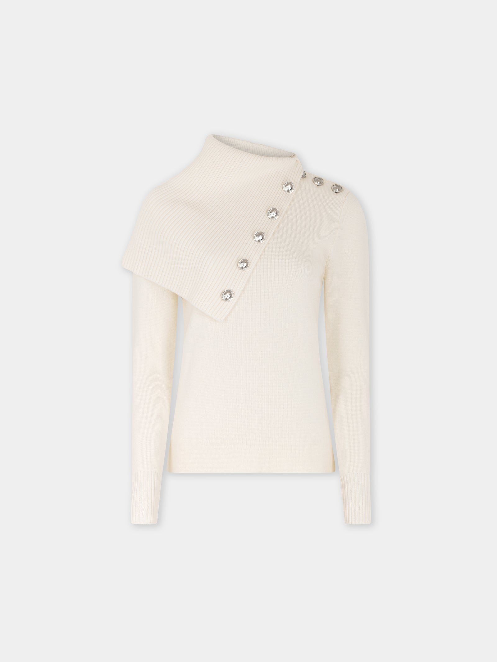 Off white sweater in wool position 1 - Image 1