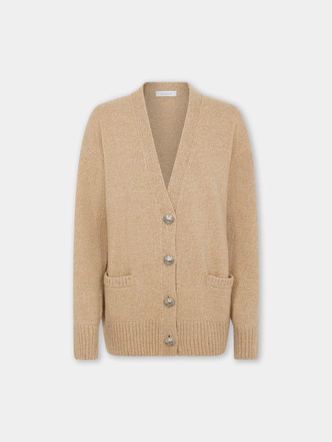 CARDIGAN JACKET IN WOOL AND CASHMERE