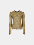 LACE-LIKE KNIT SWEATER