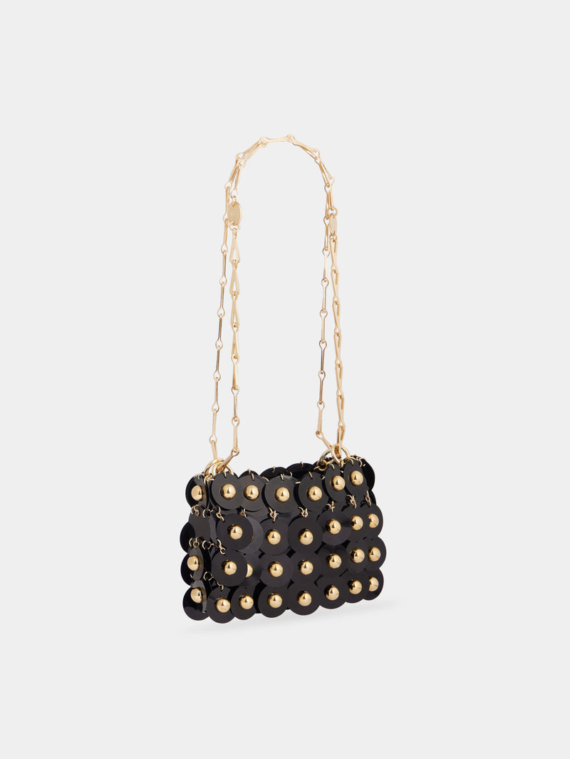 BLACK SPARKLE NANO SPHERE BAG