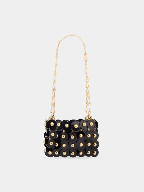 BLACK SPARKLE NANO SPHERE BAG