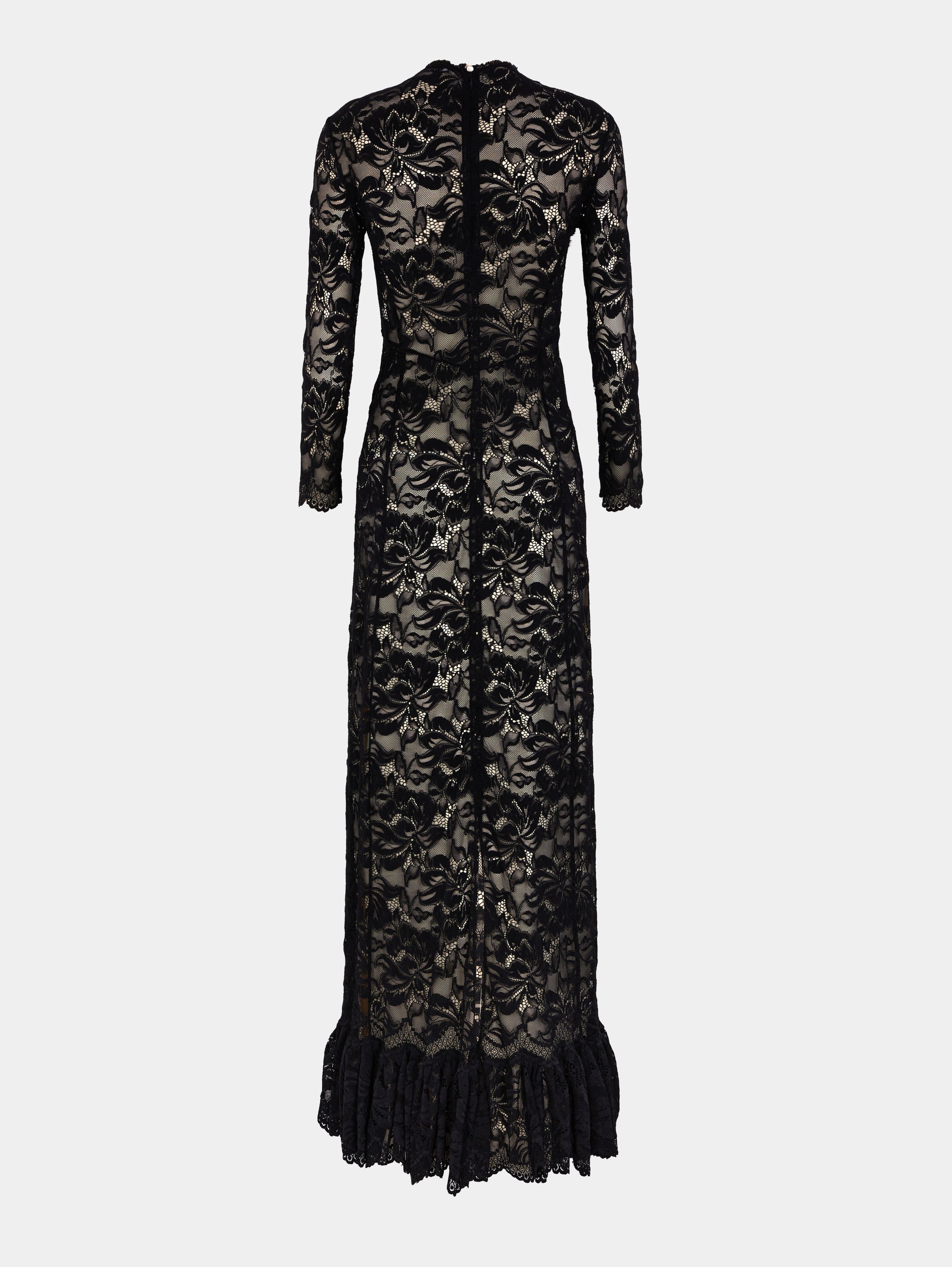 Vogue Zoe Kravitz Vestido Transparente Black Long Lace Dress Rabanne Vogue Zoe Kravitz Vestido Transparente Black Long Lace Dress Rabanne