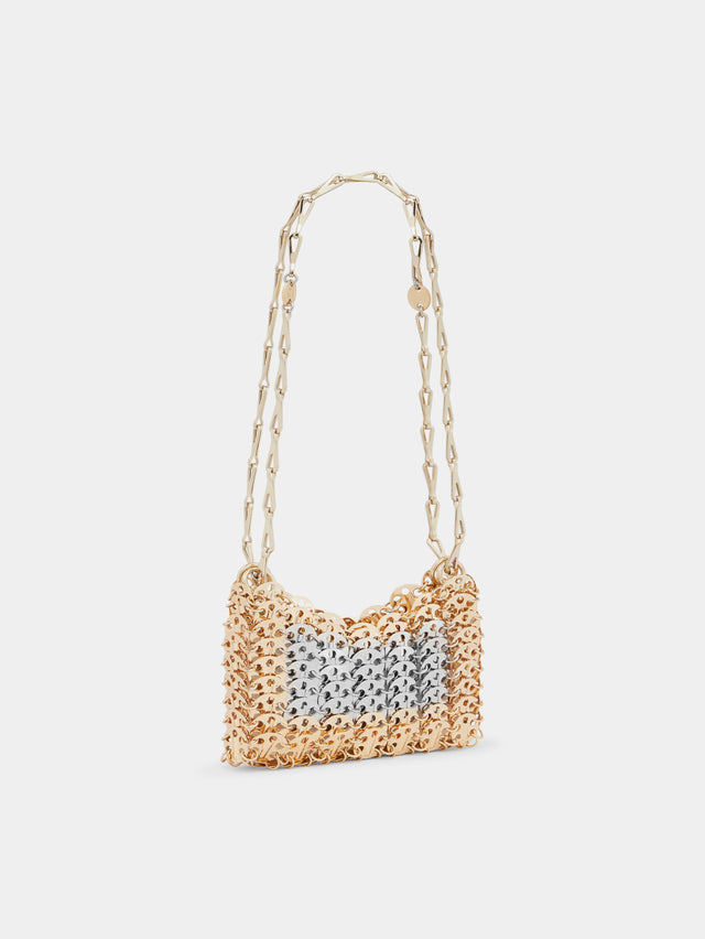Iconic gold and silver  nano 1969 bag