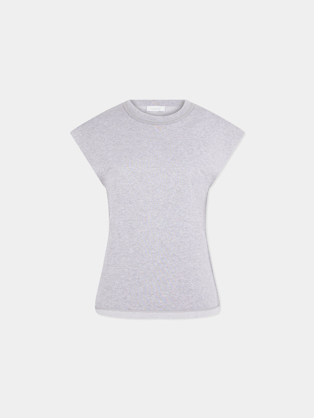Short-sleeved grey T-shirt