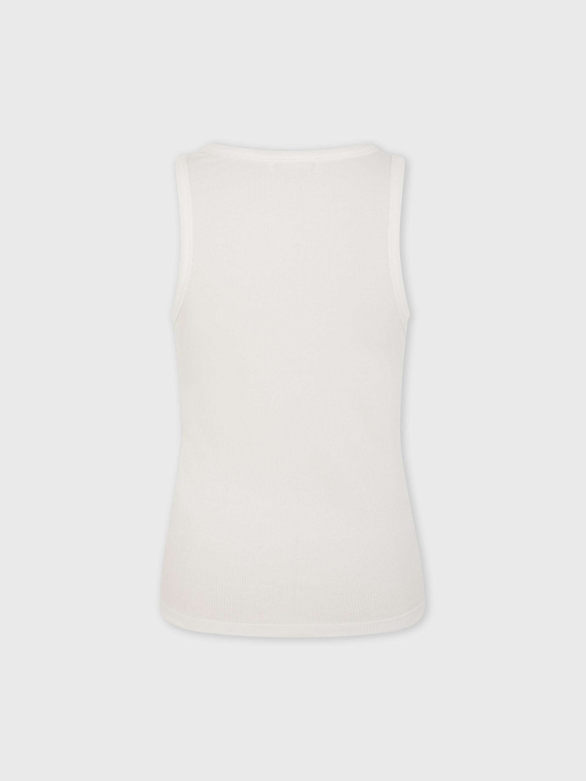 White Tank Top with signature piercing