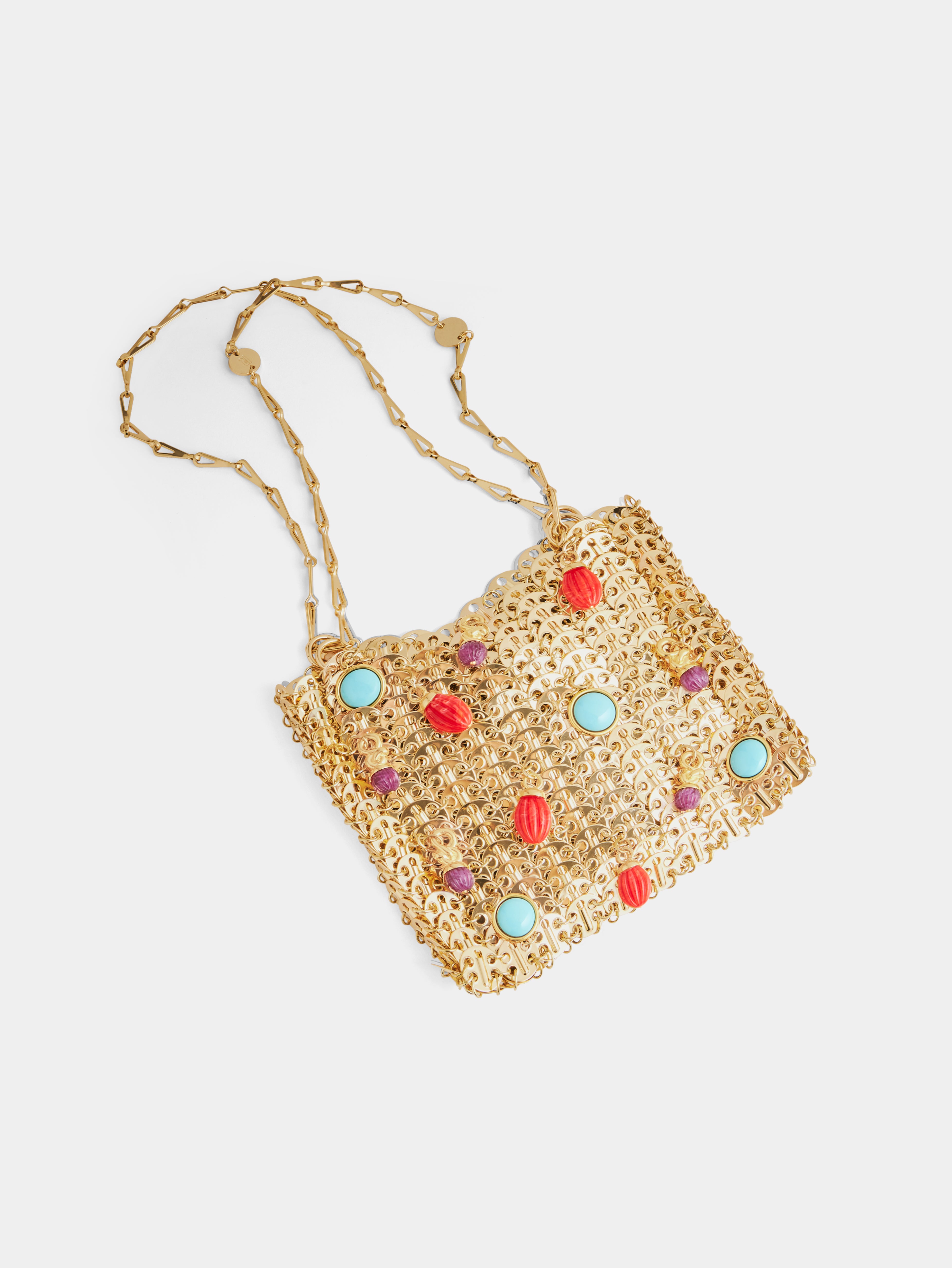 Gold embellished bag best sale