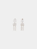 SILVER STRASS EARRINGS