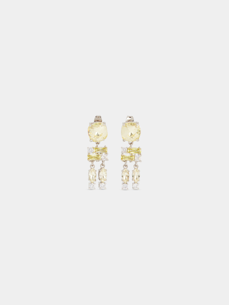 yellow STRASS EARRINGS