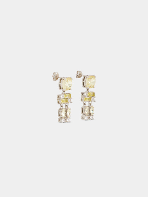 yellow STRASS EARRINGS