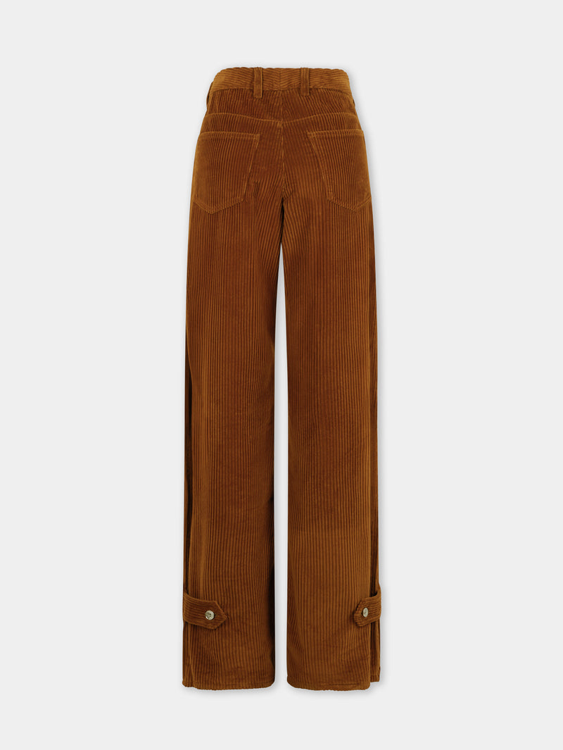 WIDE-LEG PANTS IN CORDUROY