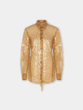 SEQUIN-EMBROIDERED SHIRT