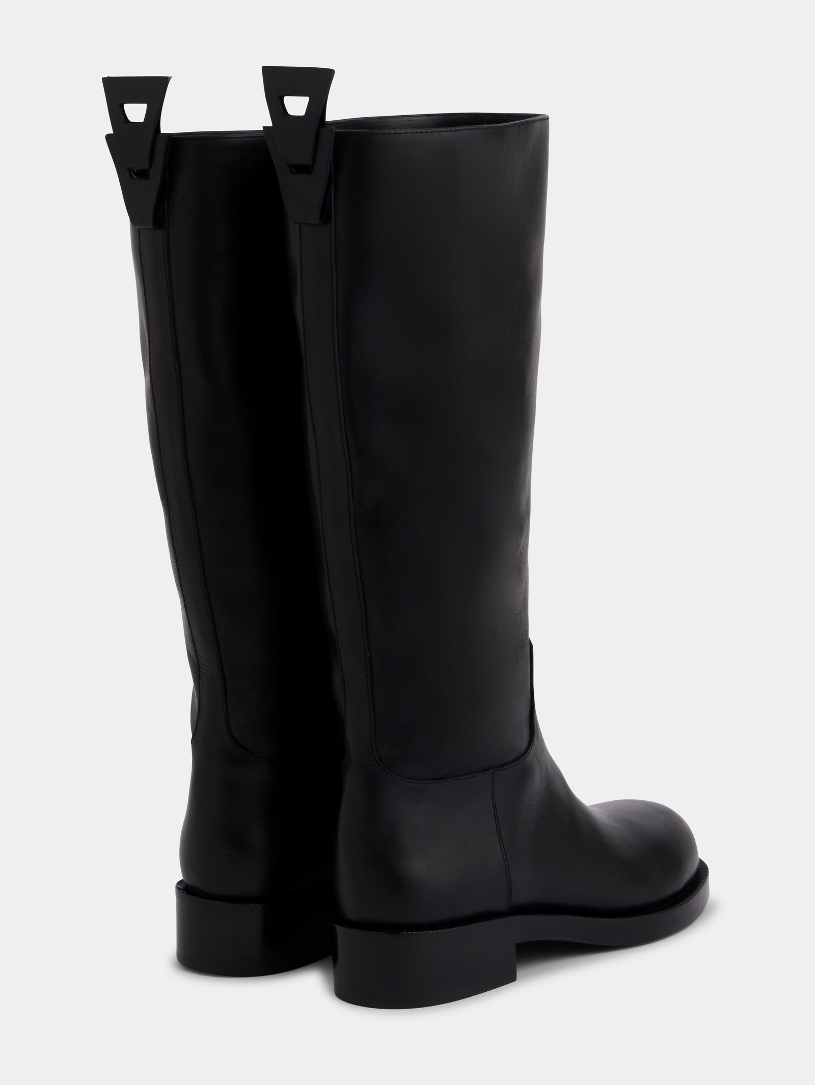 Black boots in smooth leather position 3 - Image 3