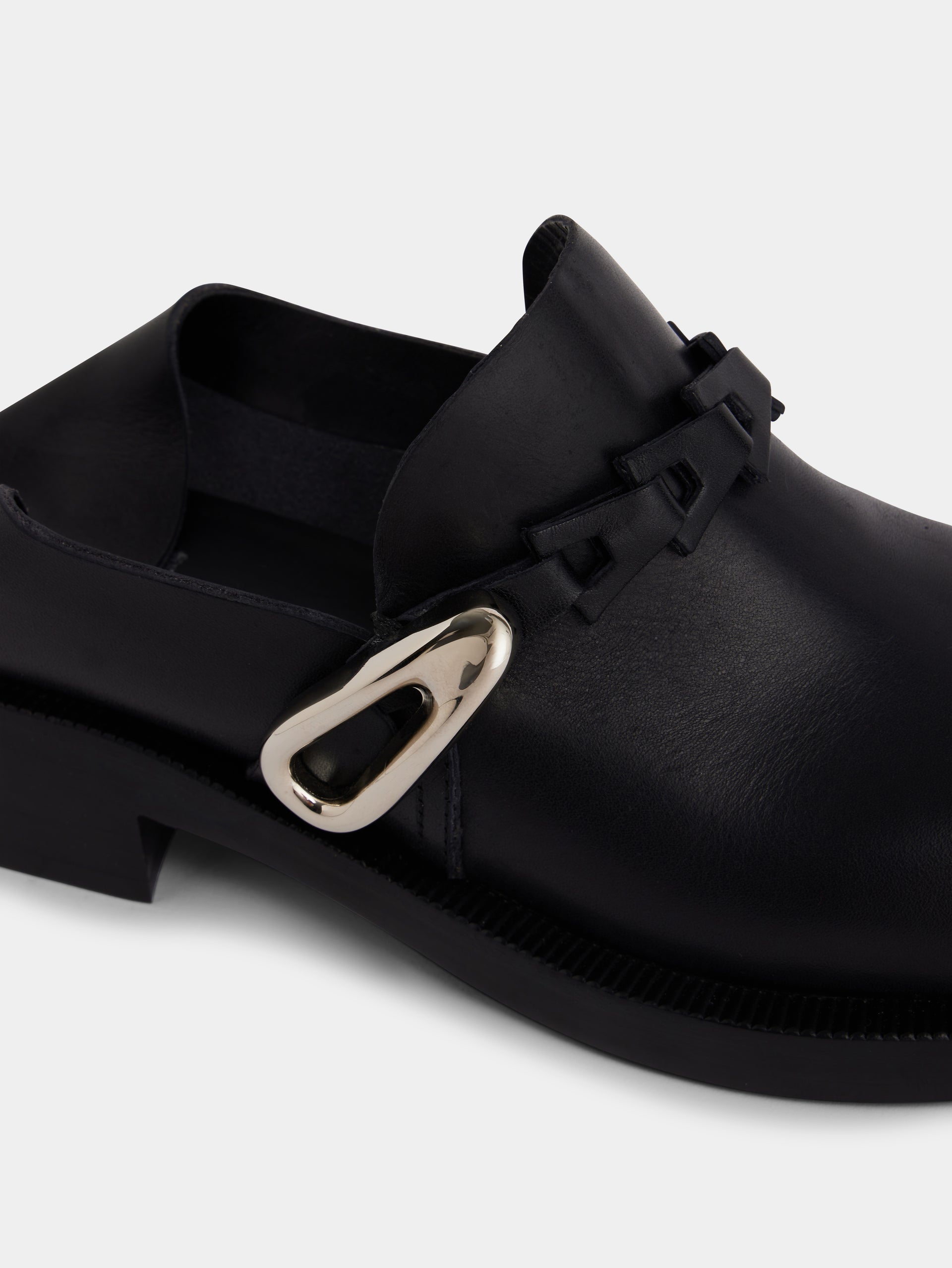 Black mules in smooth leather Rabanne Black mules in smooth leather Rabanne