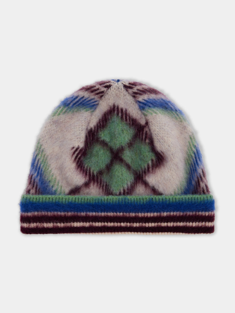 BEANIE IN BRUSHED WOOL BLEND