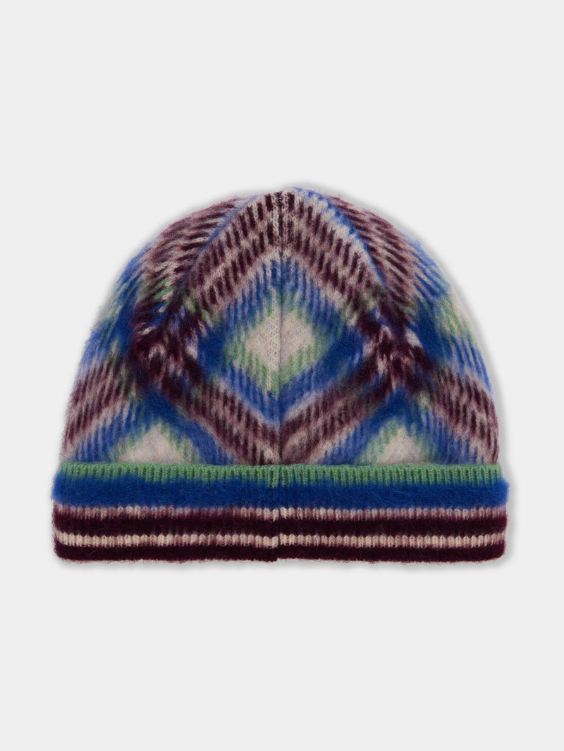 BEANIE IN BRUSHED WOOL BLEND