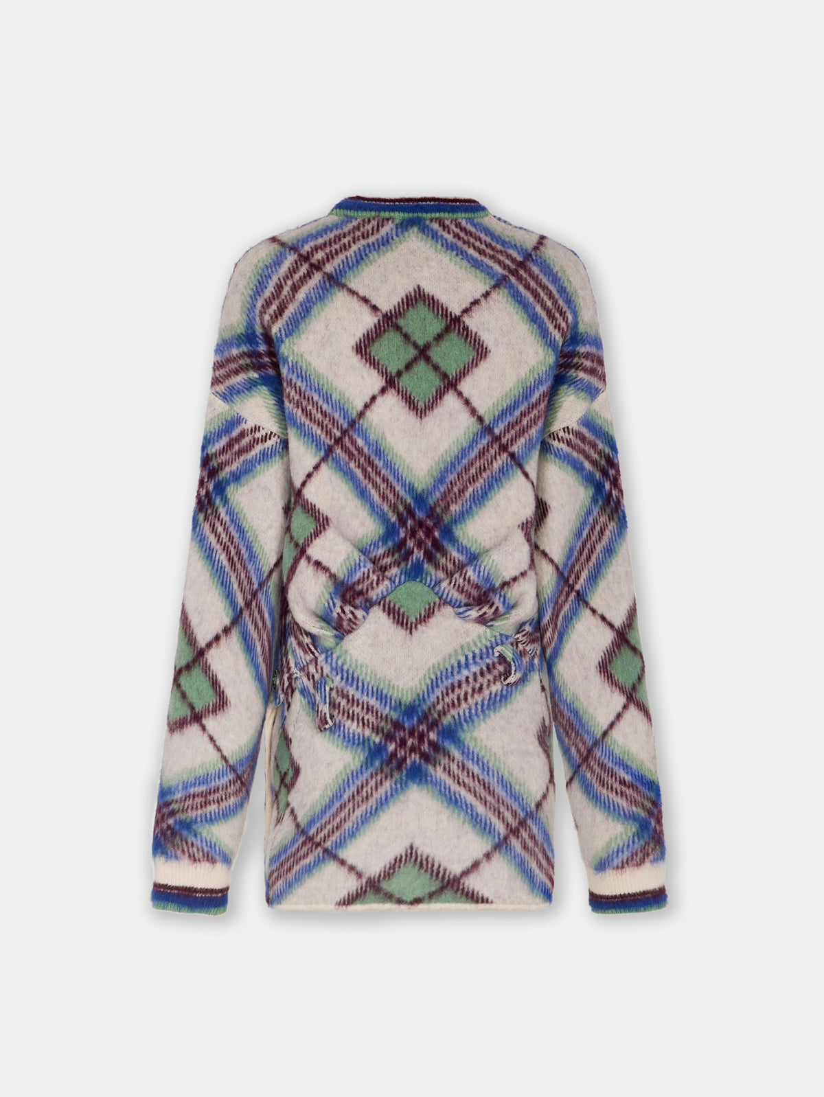 ROBE COURTE EN JACQUARD DE LAINE MELANGéE