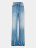 Flared jeans embellished with 1969 discs