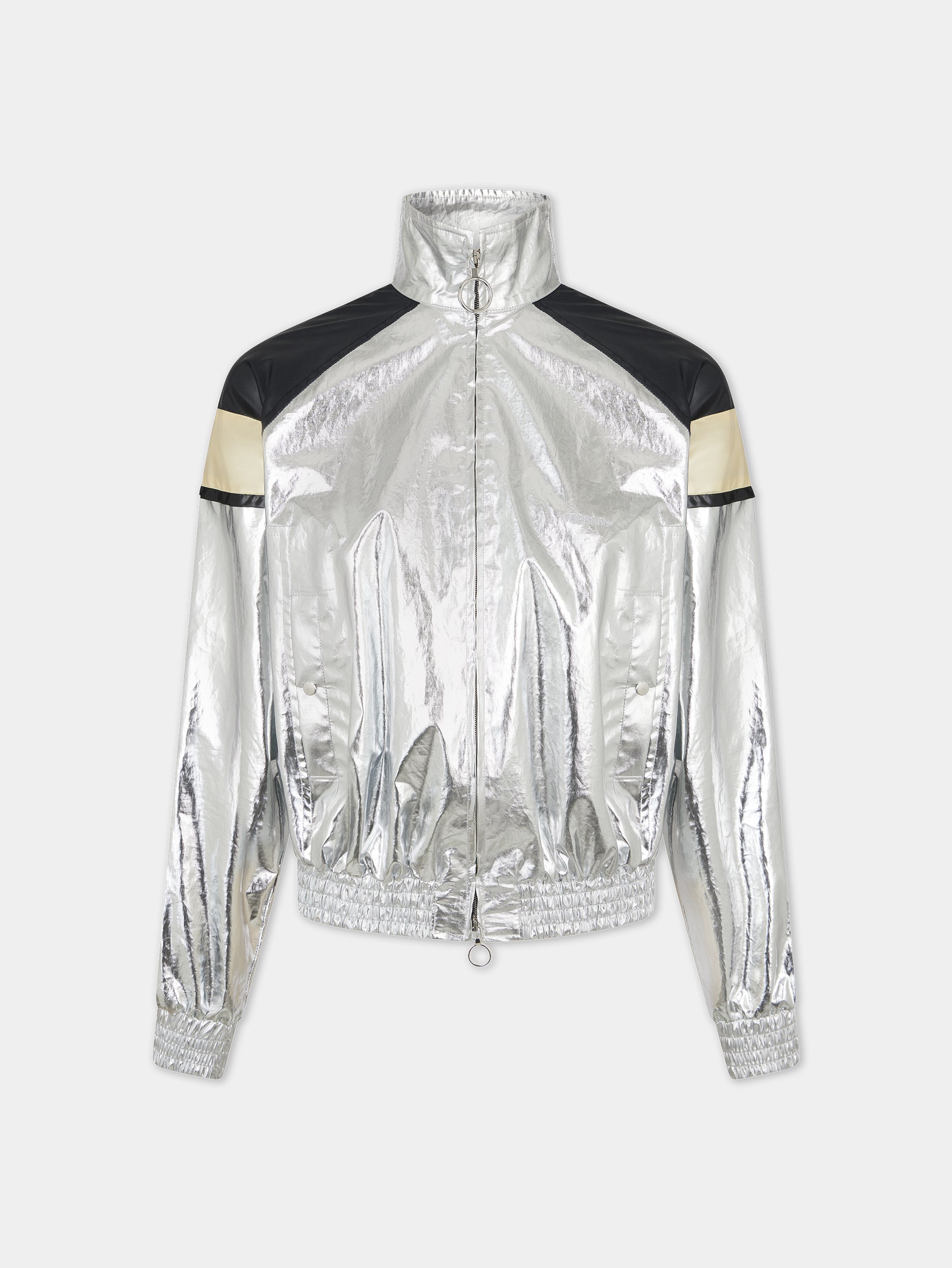 Silver turtleneck jacket