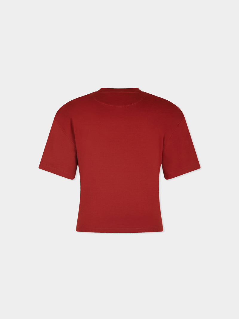 Terracotta T-Shirt with piercing signature