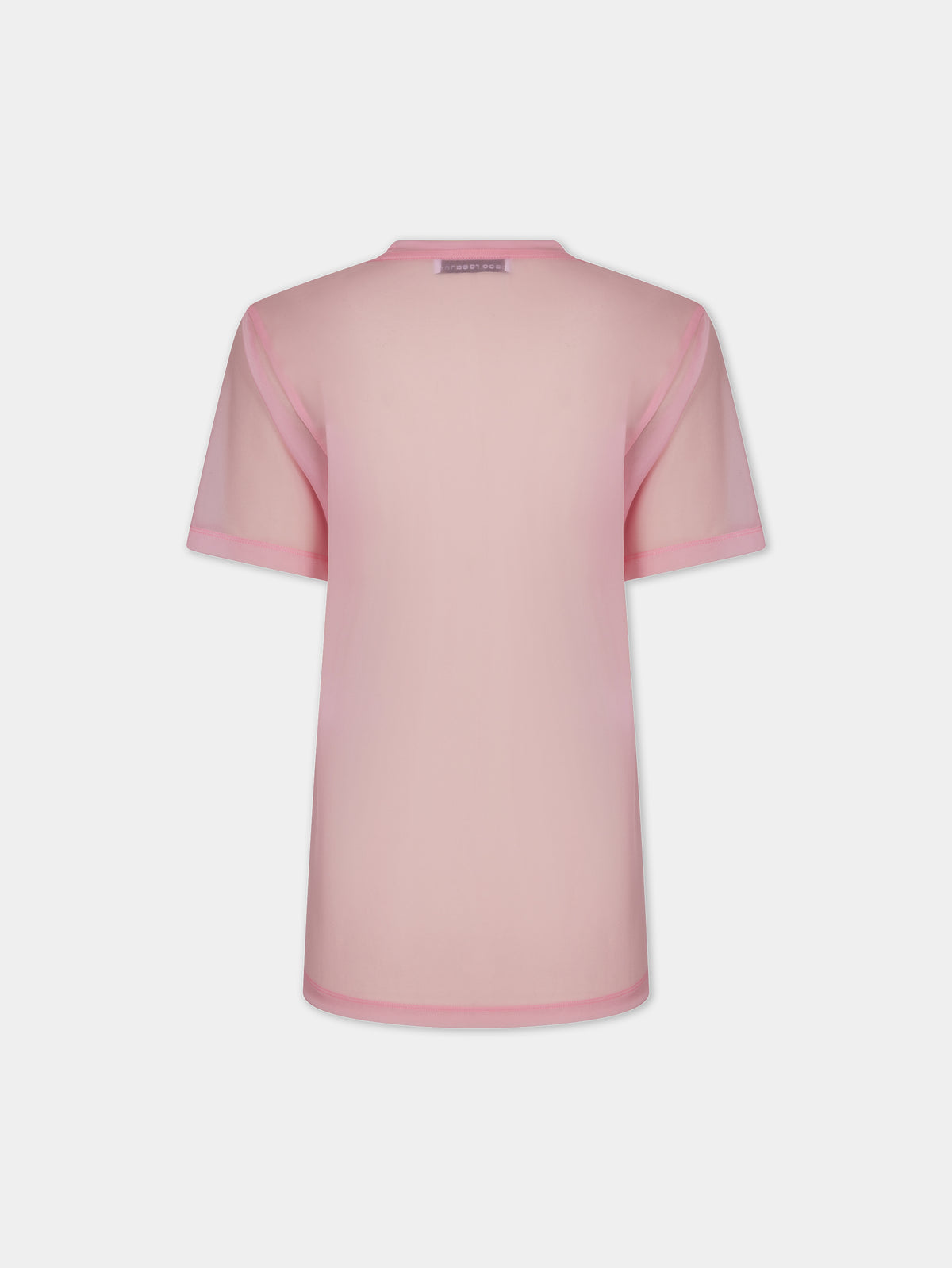 Pink faded logo-printed top