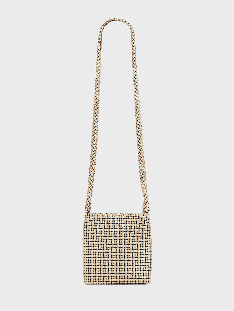 GOLD CROSSBODY PIXEL BAG
