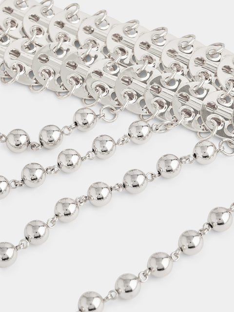 1969 chain belt crafted with silver discs