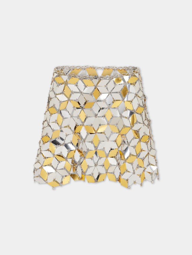 Short sparkle discs rhombic skirt