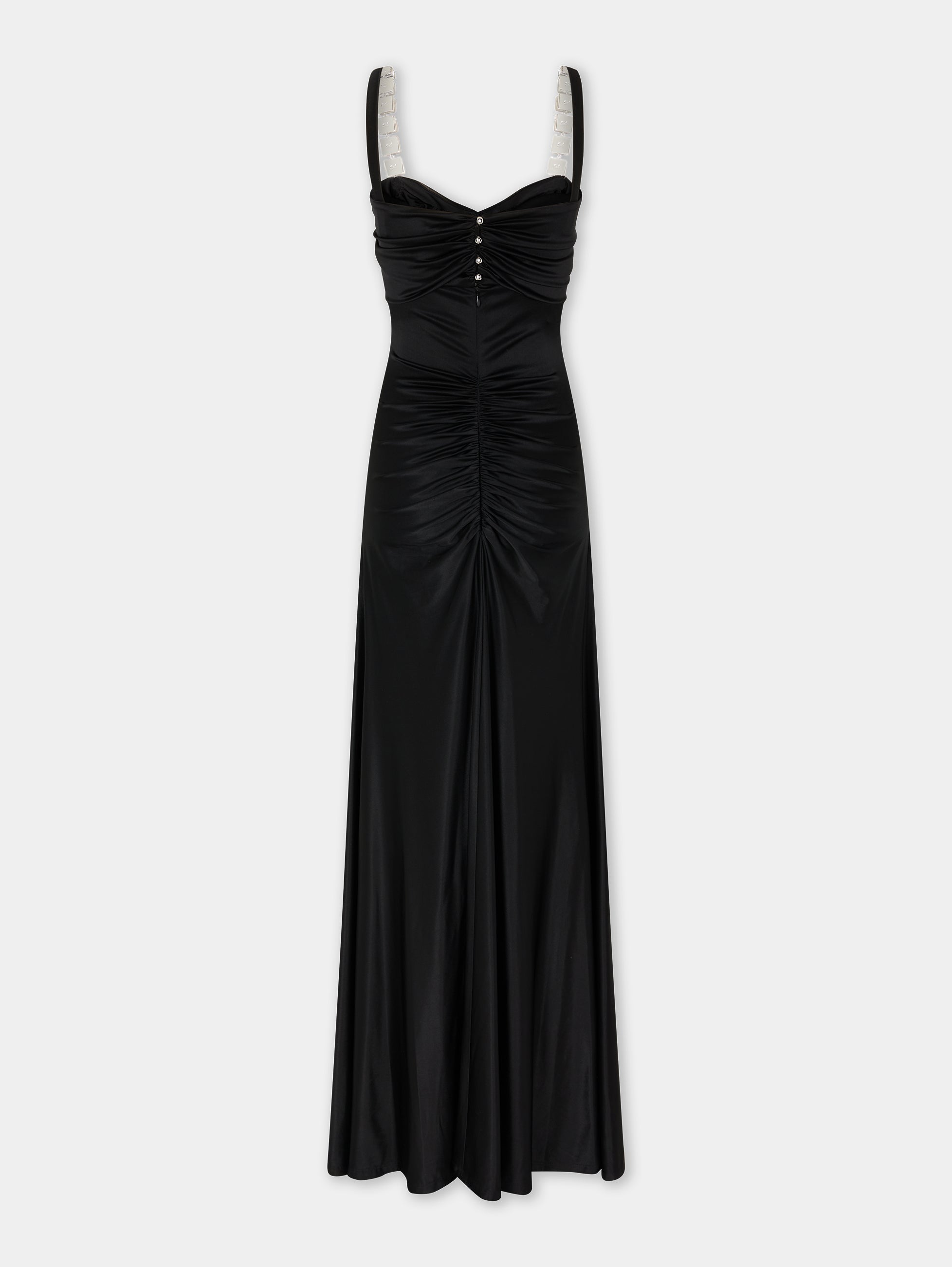 Rabanne open-back maxi dress - Black