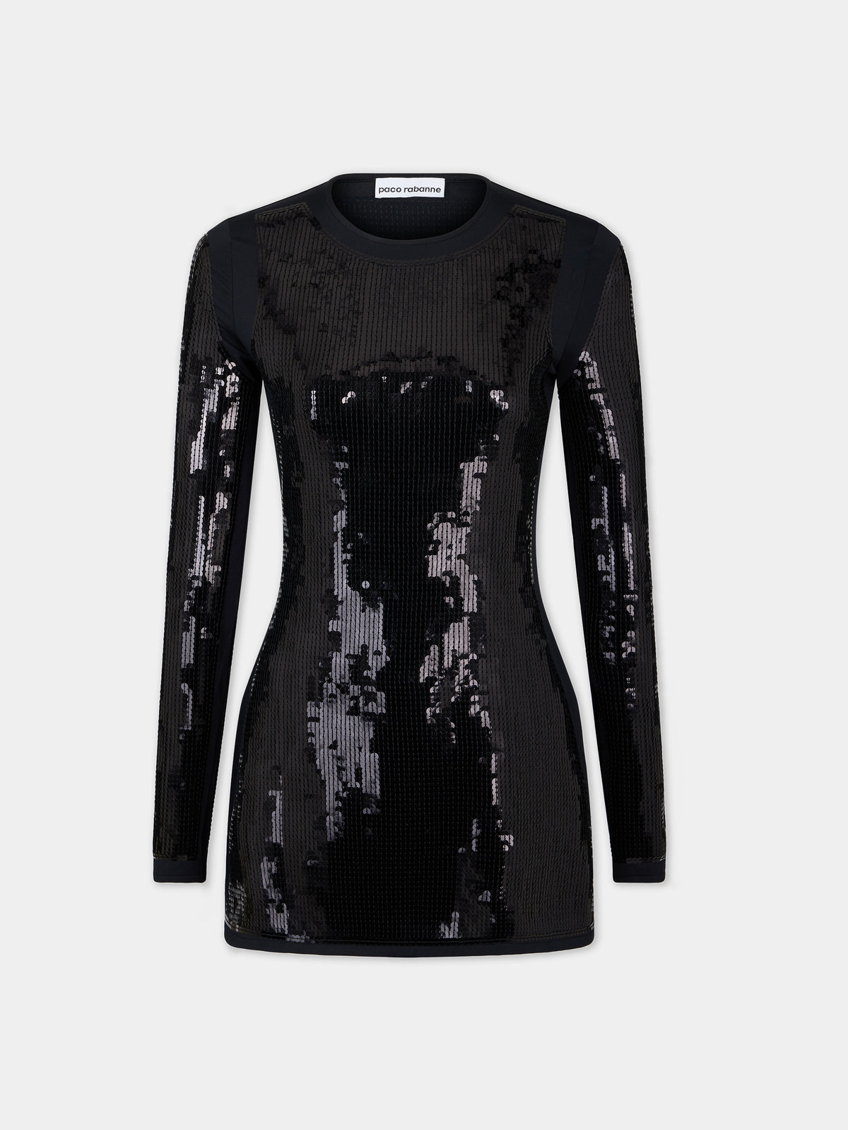 Mini sequined black dress