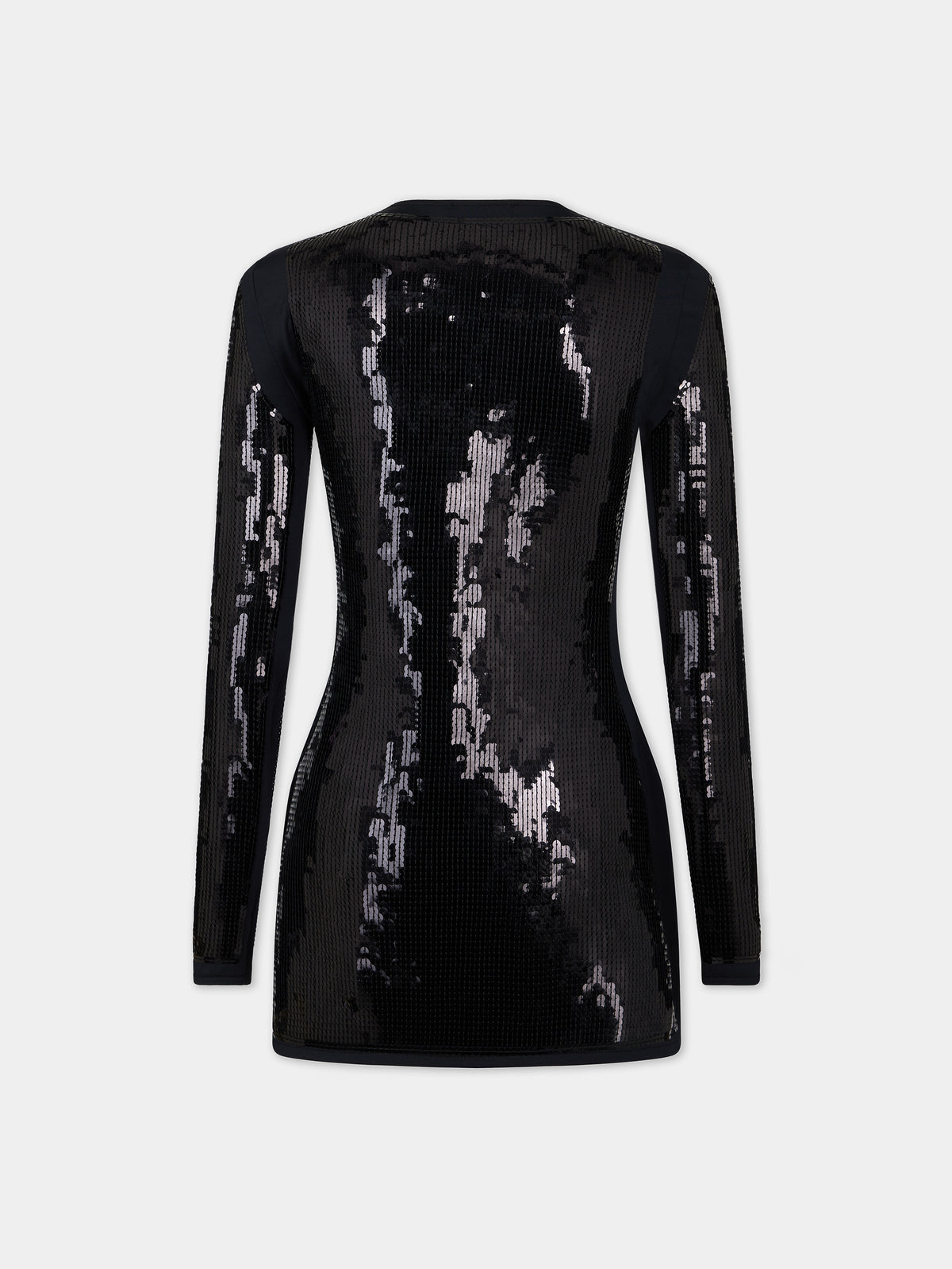 Mini sequined black dress