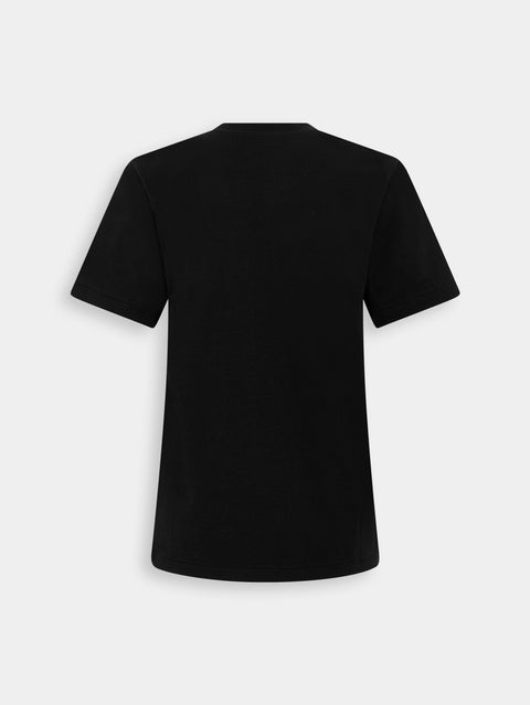 Black Visconti-inspired T-shirt