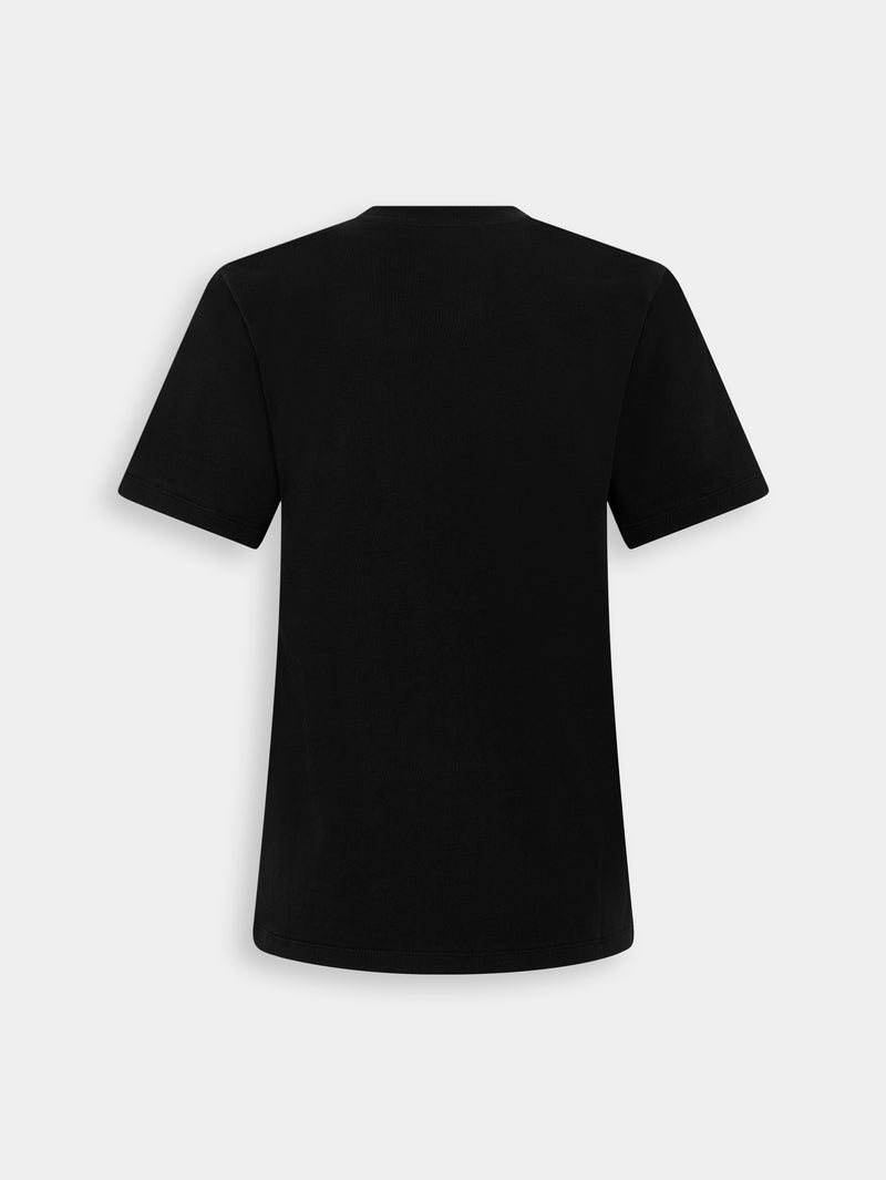 Black Visconti-inspired T-shirt