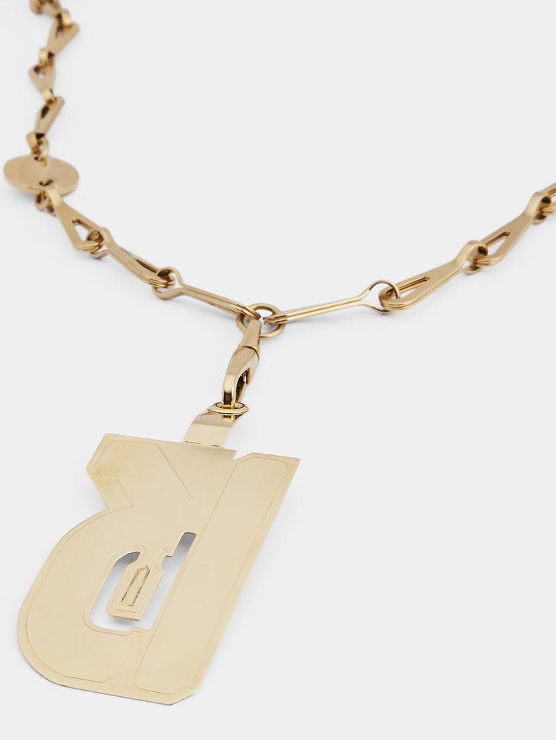 Gold crossbody phone chain