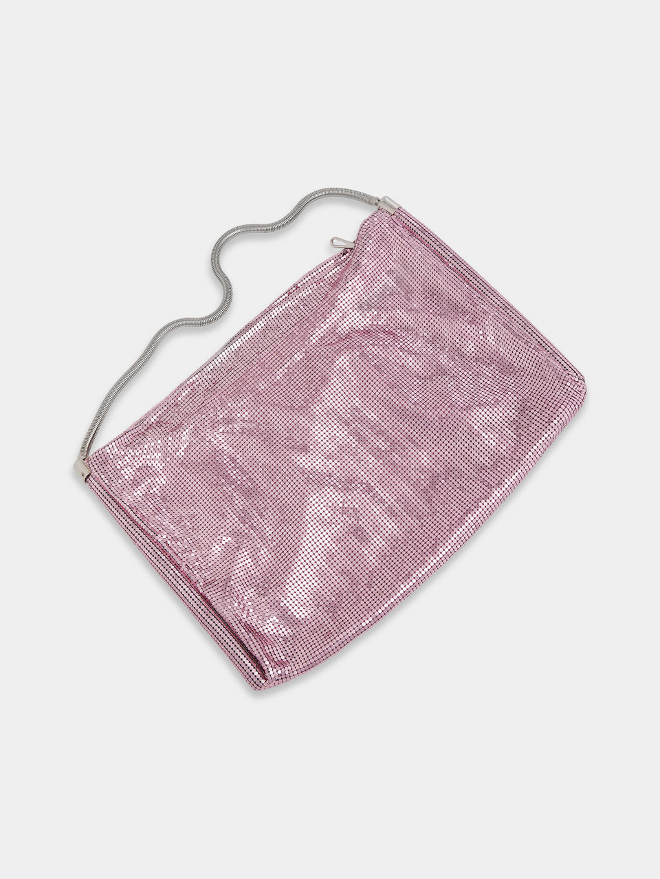 Pink chainmail pocket bag