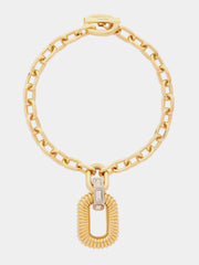 Gold xl link necklace