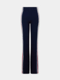 Flare trousers in terry jersey